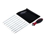 Wiha Drive-Loc VI 28199 - Set di lame intercambiabili in custodia resistente, 10 pezzi