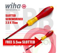 Wiha Elettricisti a Incastro Cacciaviti 2.5 3 3.5 4mm VDE 1000v + Foc 5.5