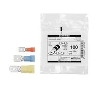 Wiha Enchufe plano aislado 100 ud. según DIN 1.5-2.5 mm²; 6.3 x 0.8 mm (43975)