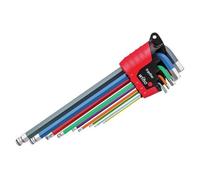 Wiha Ergostar Magicring Colore Esagonale Estremità Sferica L-CHIAVE Set, 9 Pezzi