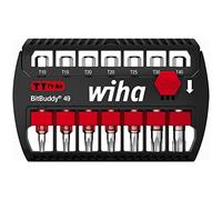 WIHA 42115 - Kit di inserti BitBuddy, 7 pezzi, TORX, 49 mm, inserti TY