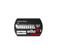 Wiha Juego de bits FlipSelector Standard de 25 mm TORX® Tamper Resistant (con taladro), de 14 unid., de 1/4" C6,3 (39037)