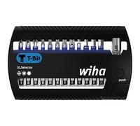 Wiha Juego de bits XLSelector, bits en T de 50 mm Phillips, TORX®, hexagonal de 14 unid. de 1/4" E6,3 (41831)