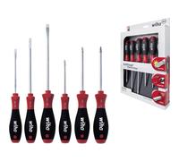 Wiha Set di cacciaviti SoftFinish® a intaglio, Phillips, Pozidriv 6pz. Quantità:1