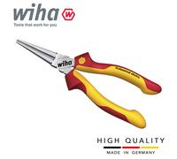 WIHA 26735 - Pinza a becchi tondi VDE, pinza a becchi lunghi, 160 mm