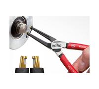 Wiha Alicates de arandelas de seguridad Classic con MagicTips® para anillos exteriores (ejes), con forma recta A 2, 185 mm (36220)