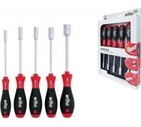WIHA 341-K5 - Set di cacciaviti, chiave a cricchetto SoftFinish®, esagonale