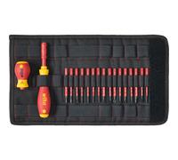 Wiha Set di cacciaviti e punte slimVario da 19 pezzi, inclusa custodia pieghevole