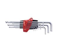 Wiha Set di chiavi maschio su supporto ProStar con testa sferoidale ed esagonale 9pz. esecuzione cromata opaca Quantità:1