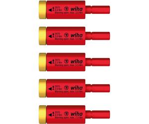 Wiha Set di coppia EasyTorque adattatore elettrico per slimBits/slimVario 5 pezzi.
