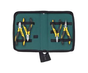 Wiha Set di pinze Professional ESD da 4pz.: tronchese a tagliente laterale, tronchese con tagliente frontale e diagonale e pinza a becchi mezzotondi Quantità:1