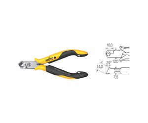 Wiha Taglierina diagonale Professional ESD testa larga, circa 29° con smusso piccolo 115mm Quantità:1