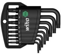 Wiha Set di chiavi maschio Classic TORX® 8 pz corti con supporto ossidato nero