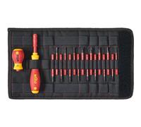 WIHA 41231 - Set di punte slimVario, 18 pezzi misti, Stubby, cacciavite