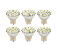 WIHFHGZ 6pcs GU4 LED Bulb 270lm 15ED Energy Saving Lulb Lample Mr11 Lample perle 12V 3V 3W (type 1)