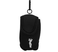 WIHFHGZ Borsello da Cintura per Palline da Golf, Neoprene Elastico e Resistente, Mini Portatile - Design alla Moda, Fissaggio Sicuro, Ideale per Golfisti (Nera)