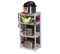 WIHFHGZ Carrello da Portafrutta Multi Strato in Plastica, Scaffale Utility, Dimensioni 44x32x85.5cm - Ampio Spazio, Design Ergonomico, Porta Frutta e Accessori da Tavolo