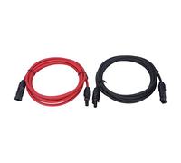 WIHFHGZ Cavo di Estensione Pannello Solare, 12AWG 4mm², 2 Pezzi - Elevata capacità di Carico 1000V DC, IP68 Impermeabile, per Impianti Fotovoltaici (3 Metri / 9,84 Piedi)