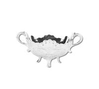 WIHFHGZ Ciotola frutta vintage in lega resistente, decorativo bagno, stile classico e rustico, bordi sagomati, ideale per insalata, pane, fiori, casa e matrimonio