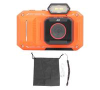 WIHFHGZ Fotocamera Digitale 65MP 4K, Schermo LCD 2,88 Pollici, Zoom Digitale 18X, Bianco - Autofocus Rapido, Tecnologia Anti Shake, Perfetta per e Durata Batteria Prolungata (Arancia)