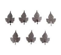 WIHFHGZ Leaf Pendant Nero in Lega di Zinco, Set 7 Pezzi, Durable e Salubre per Fai Da Te - Versatile per Feste e Gioielli Personalizzati, Design Ingenuo e Creativo