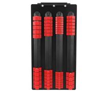 WIHFHGZ Organizer di Bussole 48 Pezzi, Porta Bussole Portatile con Maniglia, 1/2 Pollice X 14 Clip, 3/8 Pollice X 18 Clip, 1/4 Pollice X 16 Clip - Comodo Trasporto, Design Ergonomi (Rossa)