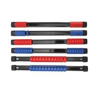 WIHFHGZ Organizer Porta Bussole 6 Pezzi, Supporto Clip per Socket 1 / 4in, 3 / 8in, 1 / 2in, Compatibile SAE e Metric - Antiscivolo con Molle, Ideale per Officine e Uso Professio