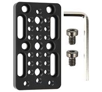 WIHFHGZ Piastra Cheese 9x5 cm Easy Mount Plate, Foro 1 / 4in e 3 / 8in - Installazione Rapida, Compatibile con Camera Cage e Top Handle