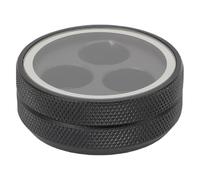 WIHFHGZ Scatola Porta Punta Stecca Biliardo in Alluminio, Design 3 Fori, Compatto e Portatile - Chiusura Rotante, Materiale Durevole, Ideale per Club e Gara (Nera)