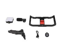 WIHFHGZ Smartphone Video Kit, Video Microfono con Treppiede, Luce di Riempimento Regolabile 3 Livelli - Cattura Audio Chiaro, Supporto Universale, Ideale per Vlogging e Streaming