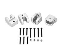 WIHFHGZ Supporto Barra di Guida RC in Lega di Alluminio per Auto radiocomandata Losi Baja Rey 1/10 e Hammer Rey U4 Migliorato con Alta Resistenza e Kit Viti Inclusi (Argento)