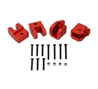 WIHFHGZ Supporto Barra di Guida RC in Lega di Alluminio per Auto radiocomandata Losi Baja Rey 1/10 e Hammer Rey U4 Migliorato con Alta Resistenza e Kit Viti Inclusi (Rosso)