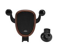WIHFHGZ Supporto Cellulare Auto in Legno, Porta Smartphone 4.5-6.5 Pollici, Montaggio Sicuro e Regolabile - Flessibile Rotazione 360 gradi, Uso Orizzontale e Verticale per Navigazione (Legna)