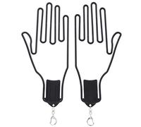 WIHFHGZ Supporto in Plastica per Guanti da Golf, Set 2 Pezzi Nero, Dispositivo per Mantenere la Forma e Asciugatura - Leggero e Compatto, Ideale per Guanti da Golf e Altre Attività