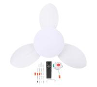 WIHFHGZ Ventilatore da Soffitto con Luce LED Dimmable 25 Pollici, 6 Velocità Silenzioso Motore DC Nero - Telecomando Regolabile, Design Moderno, Ideale per e Camera (Bianca)