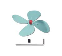 WIHFHGZ Ventilatore per Camino a 4 Pale, Ventilatore Tangenziale Stufa Pellet, Alta Efficienza, Lega di Alluminio, Facile Installazione, Circolatore Aria Calda per Caminetti a Legna e Stufe a Carbone