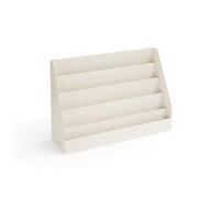 wihgony Espositore for Campioni di Piastrelle,Scaffale per Piastrelle in Ceramica,Portaoggetti Multistrato (5 Ripiani),per Showroom e Negozi al Dettaglio(Cream White)