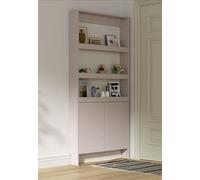 wihgony Libreria Salva Spazio Dietro La Porta, Mensole Cameretta Bambino, Organizer per Giocattoli E Libri Multiuso per Camera da Letto, Soggiorno, Ufficio(Pink,Style3 23.6 * 4.7 * 70.9")