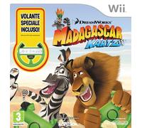 WII Madagascar Kartz With Steering Wheel UFFICIALE ITALIA