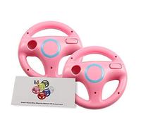 Wii U Wii volante originale bianco per Racing Games, Mario Kart Racing Wheels rosa 2 Pack Peach Pink