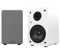 Wiibo Karino 200 Bianco - Diffusori da scaffale HiFi - Potenza 100 W - Diffusori Bass Reflex a 2 Vie - Tweeter da 2 Pollici e Woofer da 5 Pollici - Coppia di Altoparlanti con Audio Surround