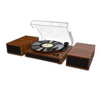 Wiibo Mustang 1970-BT Light Brown Tocadiscos Vintage Bluetooth con Altavoces incorporados Premium
