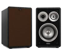 Wiibo Vintage 6 Black - Diffusori da Scaffale HiFi - Potenza 100W - Diffusori a 3 Vie - Griglia Rimovibile - Tweeter da 2", Squawker da 3" e Woofer da 5" - Suono Surround