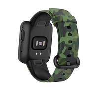 WIIKAI Cinturino Compatibile per Redmi Watch/for Mi Watch Lite Regolabile di Ricambio Bracciale.(Verde mimetico)