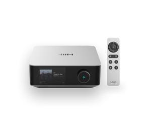 WiiM Amp Ultra Amplificatore Stereo Streaming & HDMI ARC E RoomFit, Argento