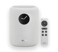 WiiM Sound altoparlante intelligente con display touch 1,8″, audio Hi-Res 24-bit/192 kHz, AI RoomFit™, 100 W, Wi-Fi 6E/Bluetooth 5.3, multi-room/stereo, telecomando incluso, Bianco