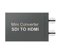 Wiistar - Convertitore da SDI a HDMI, mini SDI a HDMI Audio Video Converter Adaptr Supporto 3G-SDI, HD-SDI, SD-SDI con SDI Loopout per fotocamera HDTV