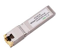 Wiitek Moduli in rame da 10G SFP+ a RJ45, ricetrasmettitore Ethernet da rame a SFP+ da 1,25G/2,5G/5G/10GBase-T compatibile per Ubiquiti Unifi UF-RJ45-10G/uacc-cm-rj45-mg (Cat 6a/7 o migliore, 30