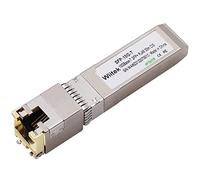 Wiitek Moduli in rame da SFP+ a RJ45, ricetrasmettitore 10GBase-T compatibile per Cisco SFP-10G-T-X, Ubiquiti, Netgear, Mikrotik, Unifi (Cat 6a/7 o migliore, 30 metri)