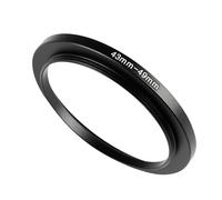 WIIYE Anello adattatore stepping up da 43 mm a 49 mm, anello filtro step up da 43 mm a 49 mm, per tutte le marche UV ND CPL metallo stepping up anello adattatore filtro (da 43 mm a 49 mm)